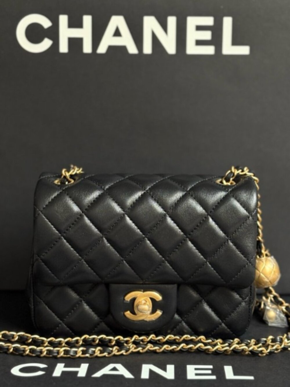 Chanel Black and Gold Ball